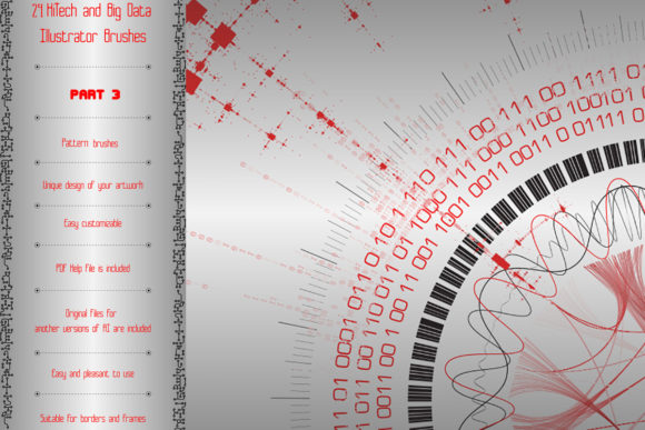 24 Big Data Illustrator Brushes: A Designer's Toolkit