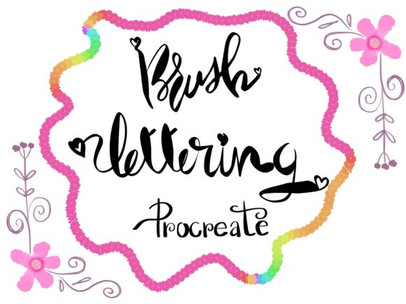 25 Procreate Lettering Brushes: Sparkle and Style for iPad