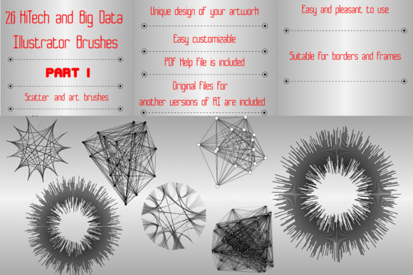 26 Big Data Brushes Part 1: Tech-Specific Vector Assets