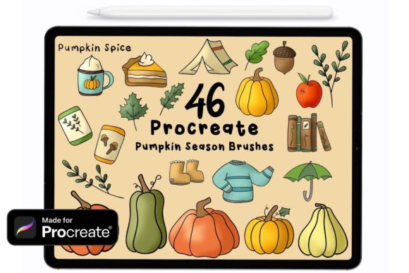 Autumnal Creativity Unleashed with Pumpkin Season Procreate Brushes