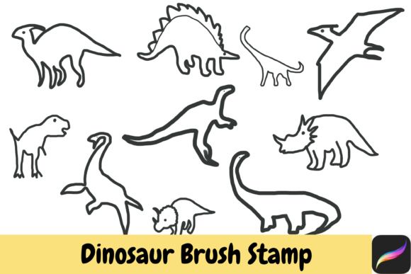 Dinosaur Procreate Brush Stamp Ipad: A Designer's Playful Toolkit
