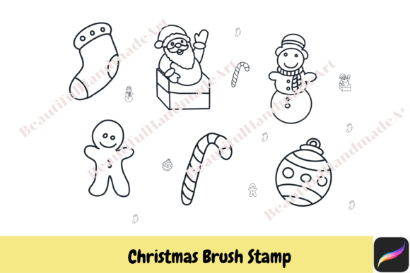 Festive Design Made Easy with Procreate Brush Stamps Christmas iPad