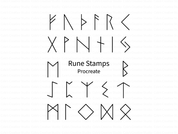 Integrating Elder Futhark Rune Procreate Stamps Into Your Design Workflow