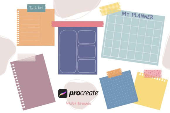 Organize Creativity: The Procreate Brush Planner Stamp Kit