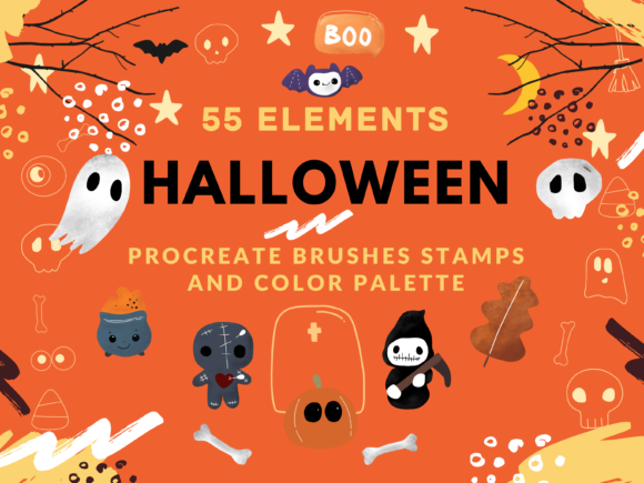 Procreate Stamps Brushes Halloween Cute: A Designer's Toolkit