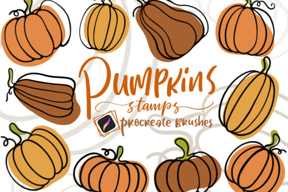 Pumpkin Stamp Brushes: Effortless Autumn Graphics
