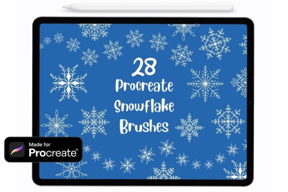 Sparkling Winter Magic with Procreate Snowflake Brushes