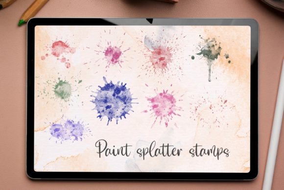 Unleash Creative Energy: Paint Splatter Procreate Stamp Brushes
