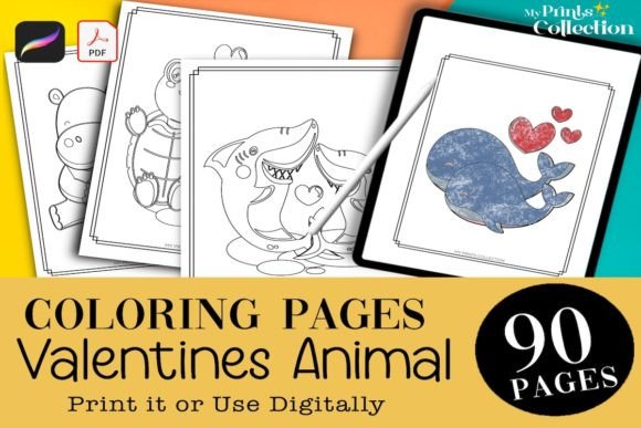 Unleash Creativity: 90 Cute Animal Valentines Coloring Pages