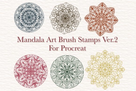 Unleash Intricate Designs with Mandala Art Brush Stamps