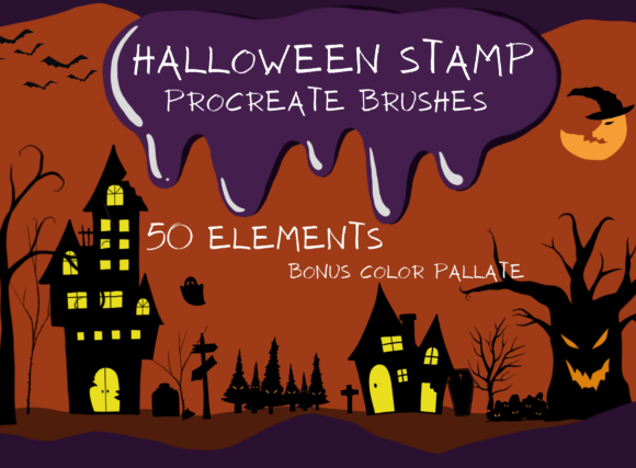 Unleash Spooky Creativity with Procreate Stamp Brushes