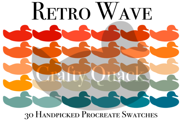 Unlocking 80s Nostalgia with Retro Wave Procreate Swatches