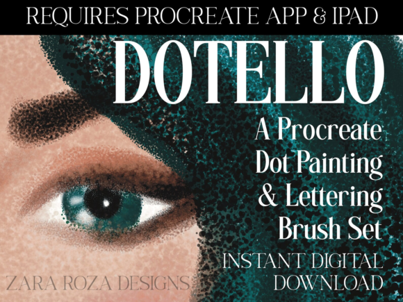 Unlocking Texture and Depth with the Dotello Procreate Dot Paint Brush Set