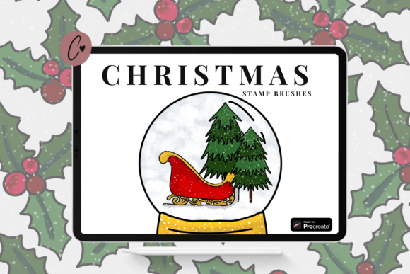 Unwrap Creative Magic: 28 Christmas Stamp Brushes for Procreate