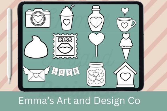 Valentine’s Day Procreate Stamps & Brush: A Designer’s Toolkit